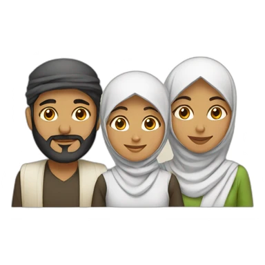 muslim family sticker