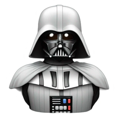 darth vador without his helmet  sticker