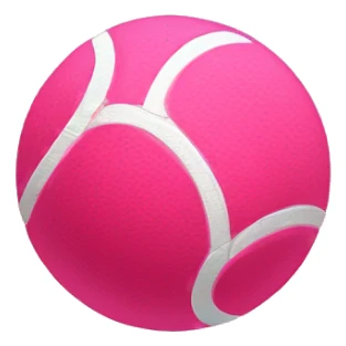 Pink tennis ball  sticker