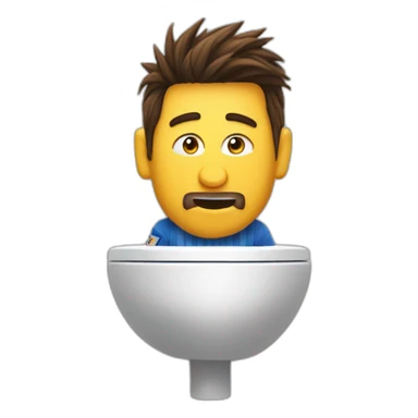 Messi au toilette sticker