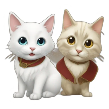 Snowbell and stuart sticker