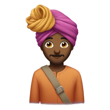 Turban guy in love sticker