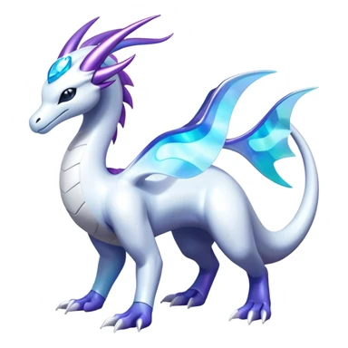 Futuristic-lugia-dragonair-suicune-hybrid, full body sticker