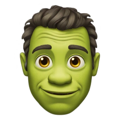 a skinny shrek sticker