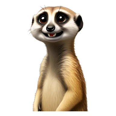 A hungry meerkat sticker