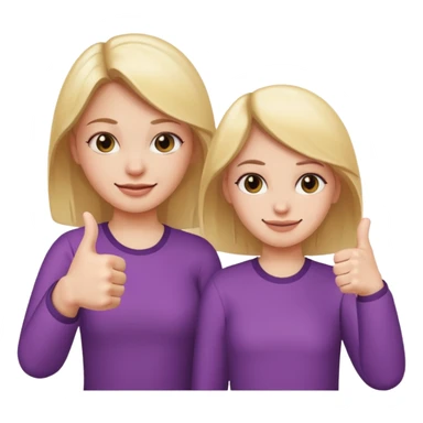 

a girl with a thumb ups and one with thumbs odwnv



 sticker