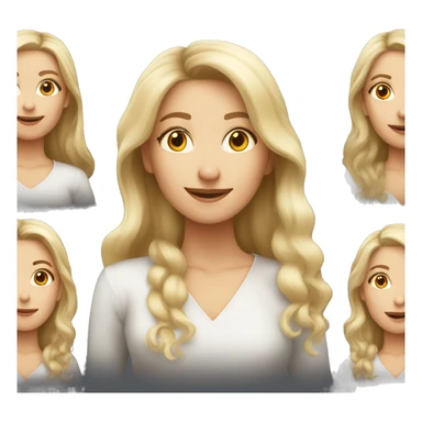 Older blonde woman medium lenght hair younger blonde with long hair sticker