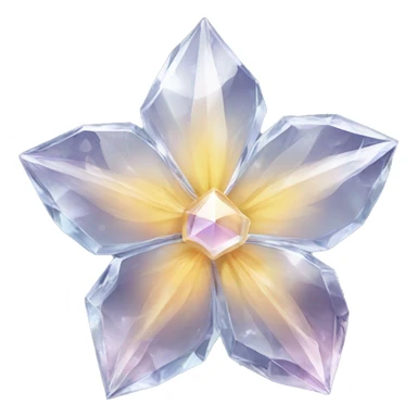 Crystal flower sticker