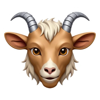 Cybernetic Goat(Ram) man 2/3 up view sticker