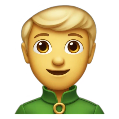 a christmas elf emoji sticker