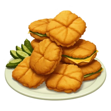 Chicken nuggets and pickles  sticker