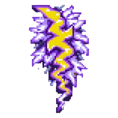 purple lightning bolt sticker