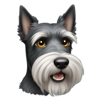 Scottish terrier blackeye black dog sticker