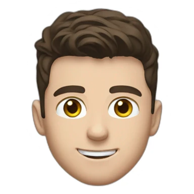 Mason mount wearing a black tshirt, profile picture, with stubble and mustache  sticker