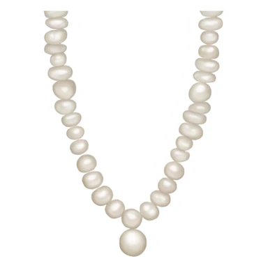 Uneven pearl necklace  sticker