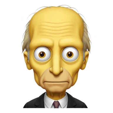 Mr. Burns, simpson, yellow skin tone, very very very long nose. sticker