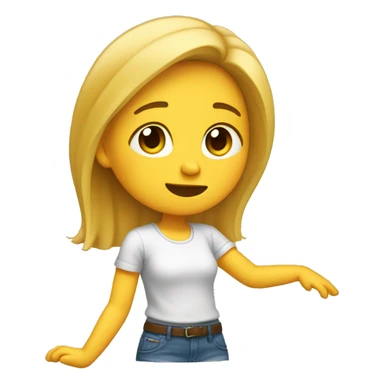 une fille qui fait un dab sticker