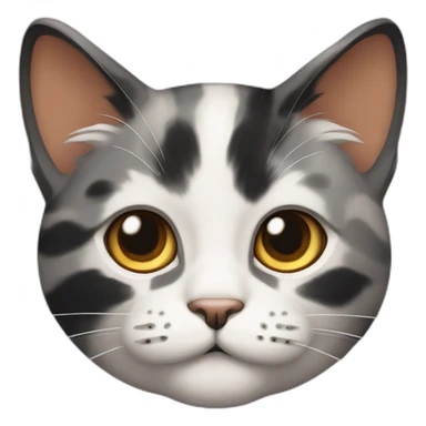 Meowscles Anthromorphic calico cat sticker