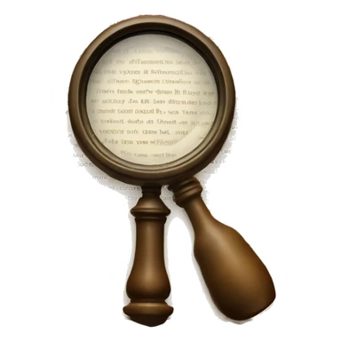 vintage book with magnifying glass sticker