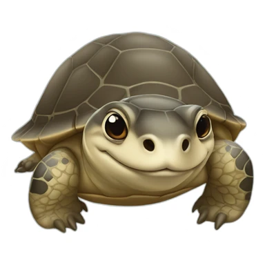 Tortue avec loutre sticker