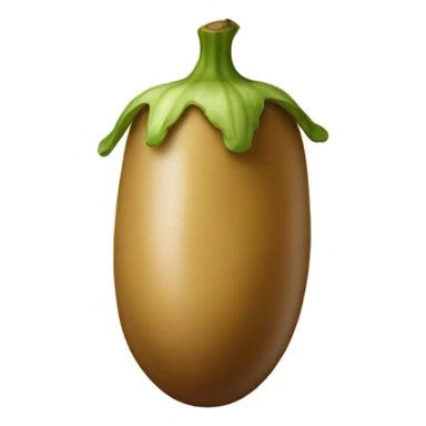 Tan colored Egg plant sticker