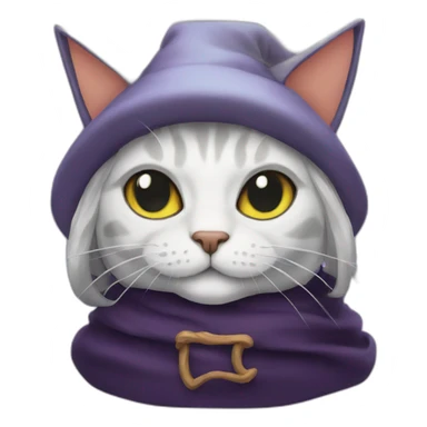 witch - cat sticker