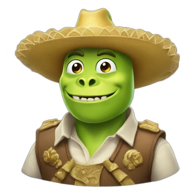 Sherk con sombrero sticker