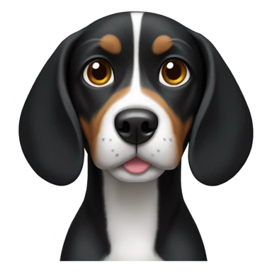 black beagle sticker