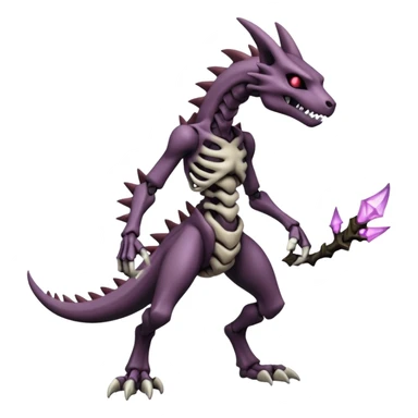 Shiny Badass Edgy Dark Evil Spectral Dusky Spooky Skeletal Cool Hot Stylish Handsome Marowak-Darkrai-Genesect-Fakémon-fusion (full body) sticker