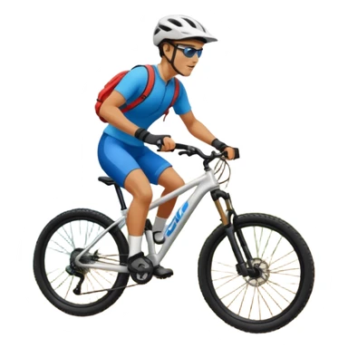  mountain biking sticker