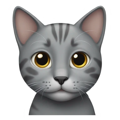 Little grey cat sticker