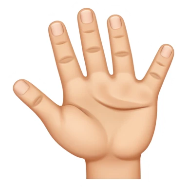 A hand with 5 thumbs  sticker