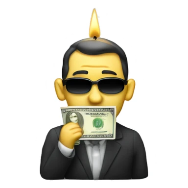a money trader stalker candle that want make money using every binocular  sticker
