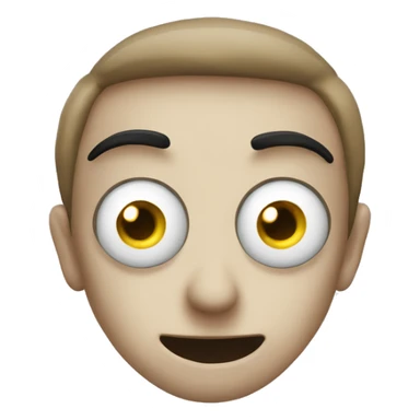 Two Eyes, comics style sticker