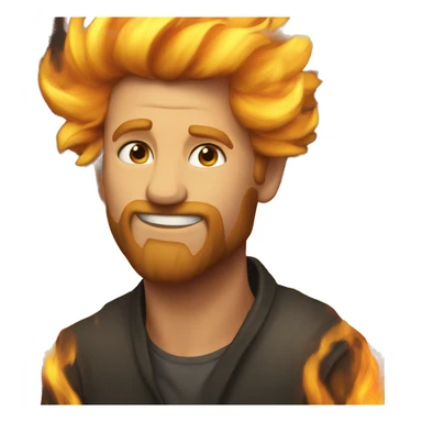 Free write on fire with In fire hea sticker