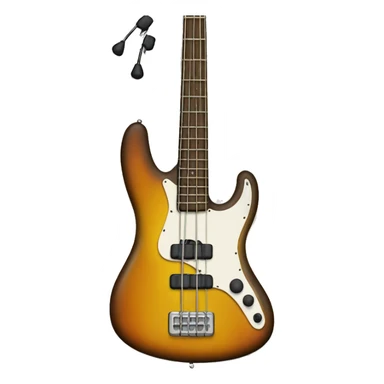 bass guitar sticker