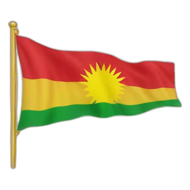 south kurdistan flag sticker