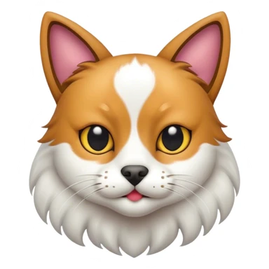Cat mixed with dog sticker