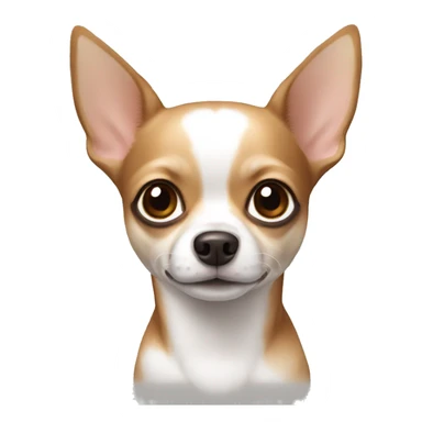 Chihuahua white and brown sticker