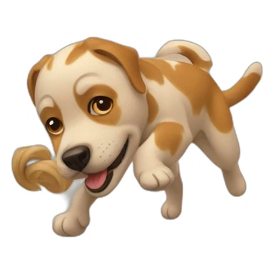 Dog-play sticker