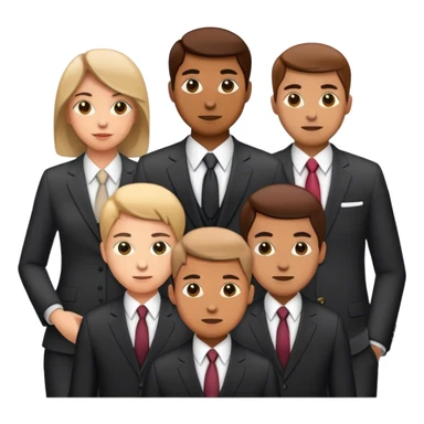 people in suits sticker