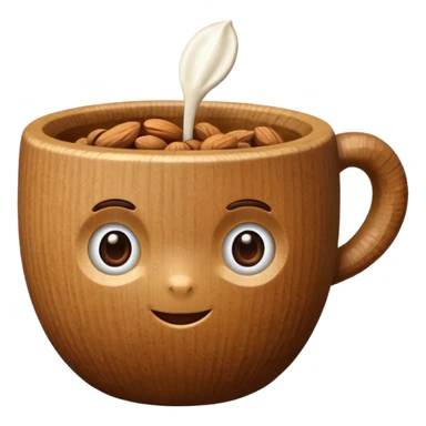 cup in a shape uf nut sticker