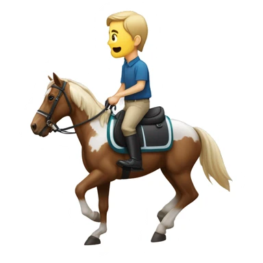 persona en carrera de caballo con auricular de persona sordas sticker