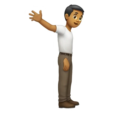 a person with one arm sticker