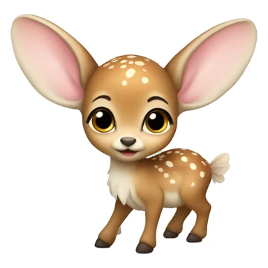 Fairy baby fawn sticker