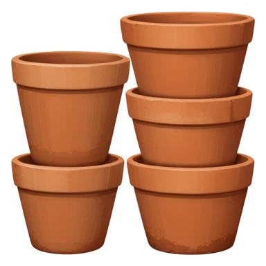 empty plant pots sticker