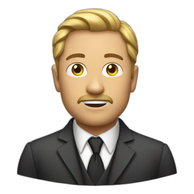 frenron boss white person sticker