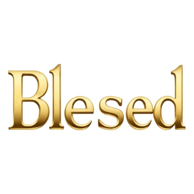 word "blessed" sticker