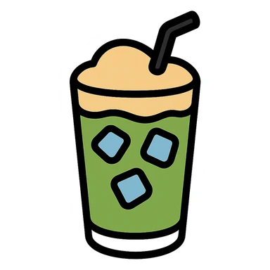 ice matcha latte sticker
