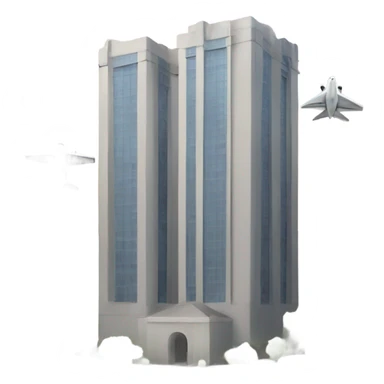 Building towers with jet flying sticker